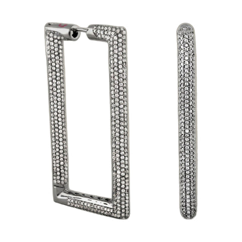Shimmer and Glimmer Rectangle Earrings