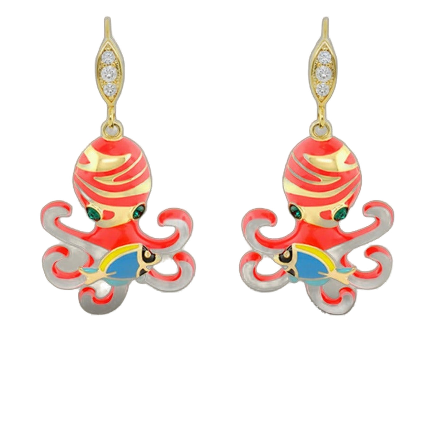 Eau Octopus Earrings