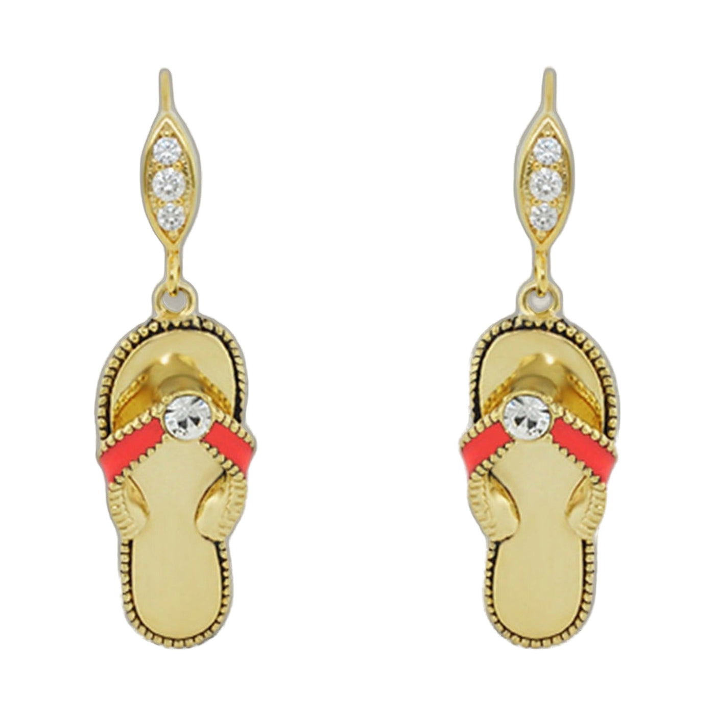 Eau Enamel Flip Flop Earrings