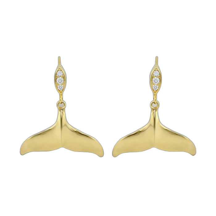 Eau Whale Tail Earrings