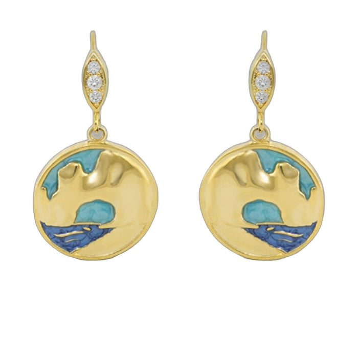 Eau Enamel Cabo Earrings