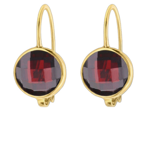 January Birthstone Color Earrings