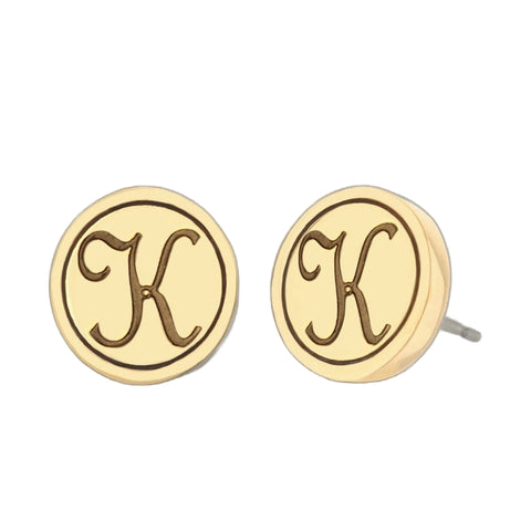 Initial K Earring