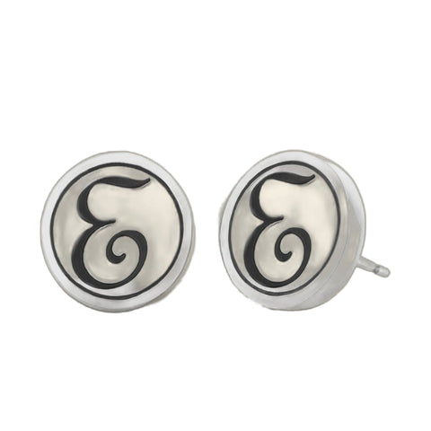Initial E Earring