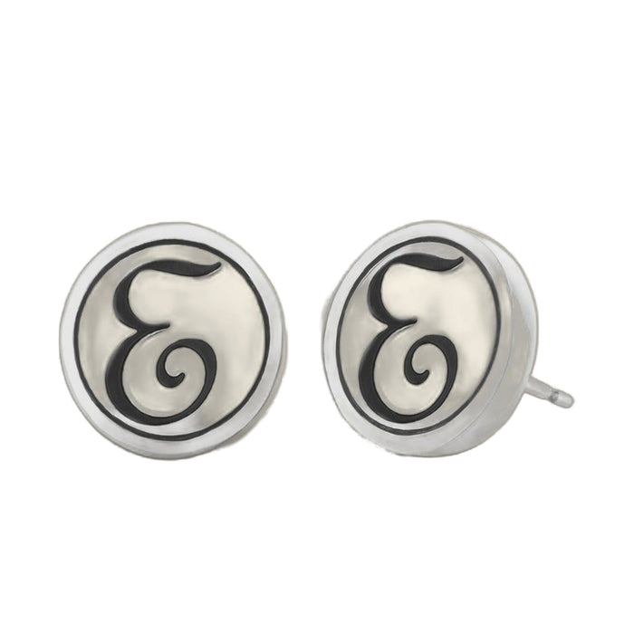 Initial E Earring