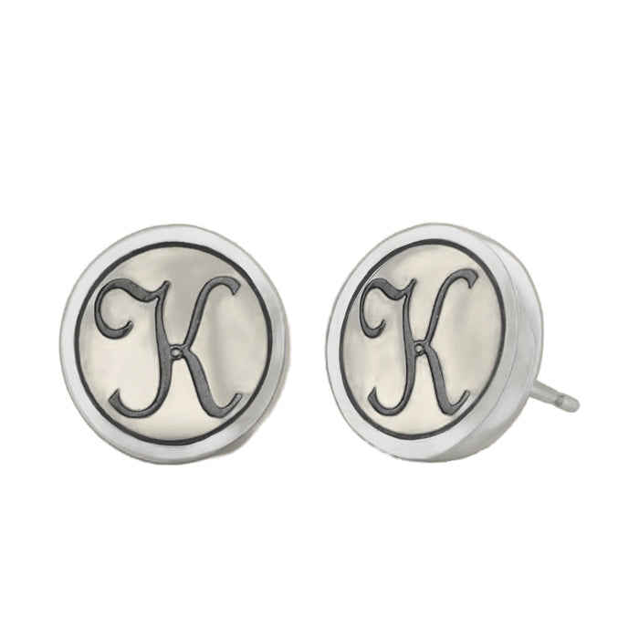 Initial K Earring