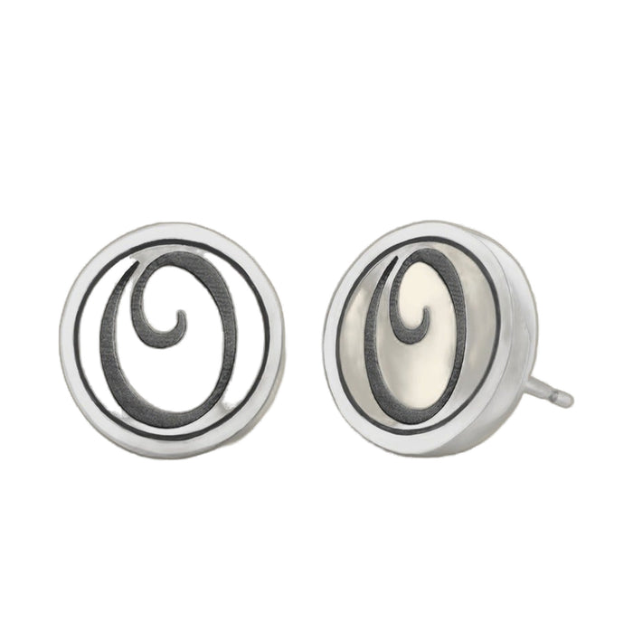 Initial O Earring