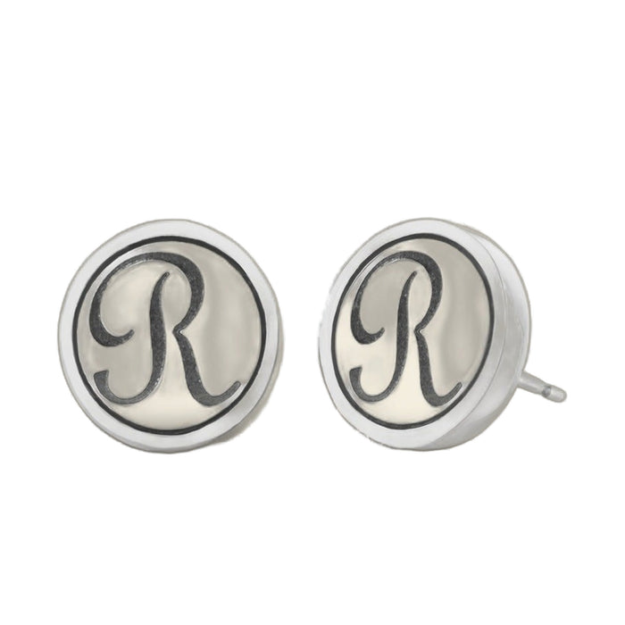 Initial R Earring