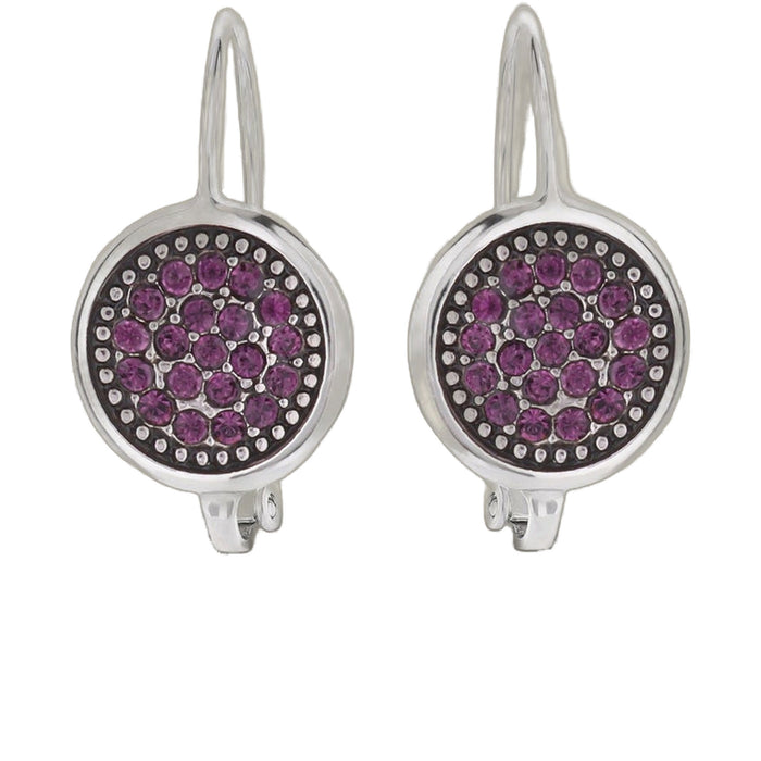 February Birthstone Color Earrings