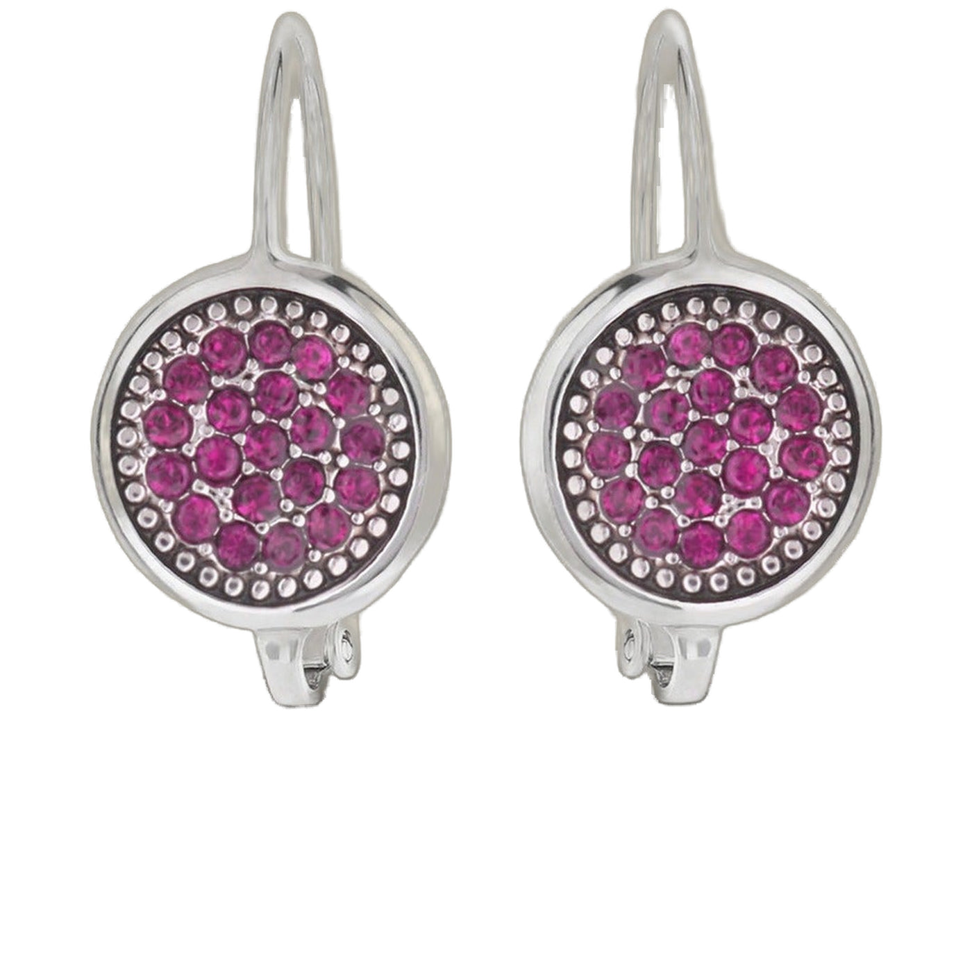Lever Back Birthstone Color Earrings