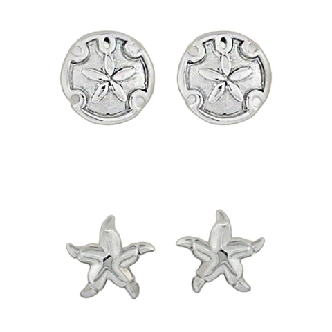 Sydney Leigh Sand Dollar & Starfish Earrings