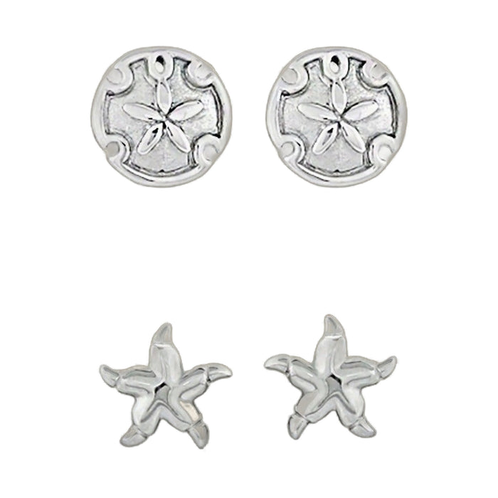 Sydney Leigh Sand Dollar & Starfish Earrings