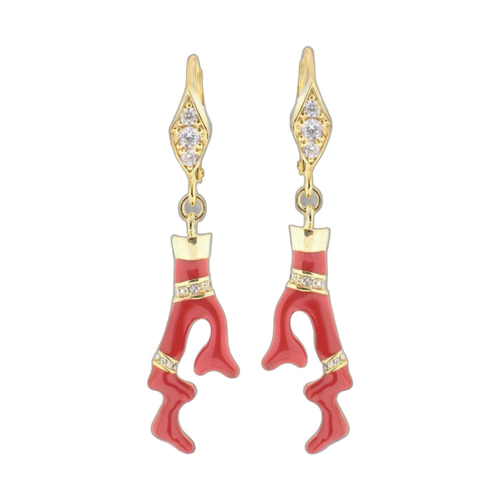 Pretty Little Things Coral Earrings