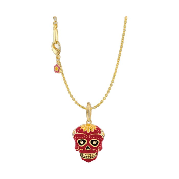 Eau Dia De Los Muertos Skull Pendant