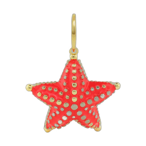 Eau Starfish Pendant — Red Dotted Charm