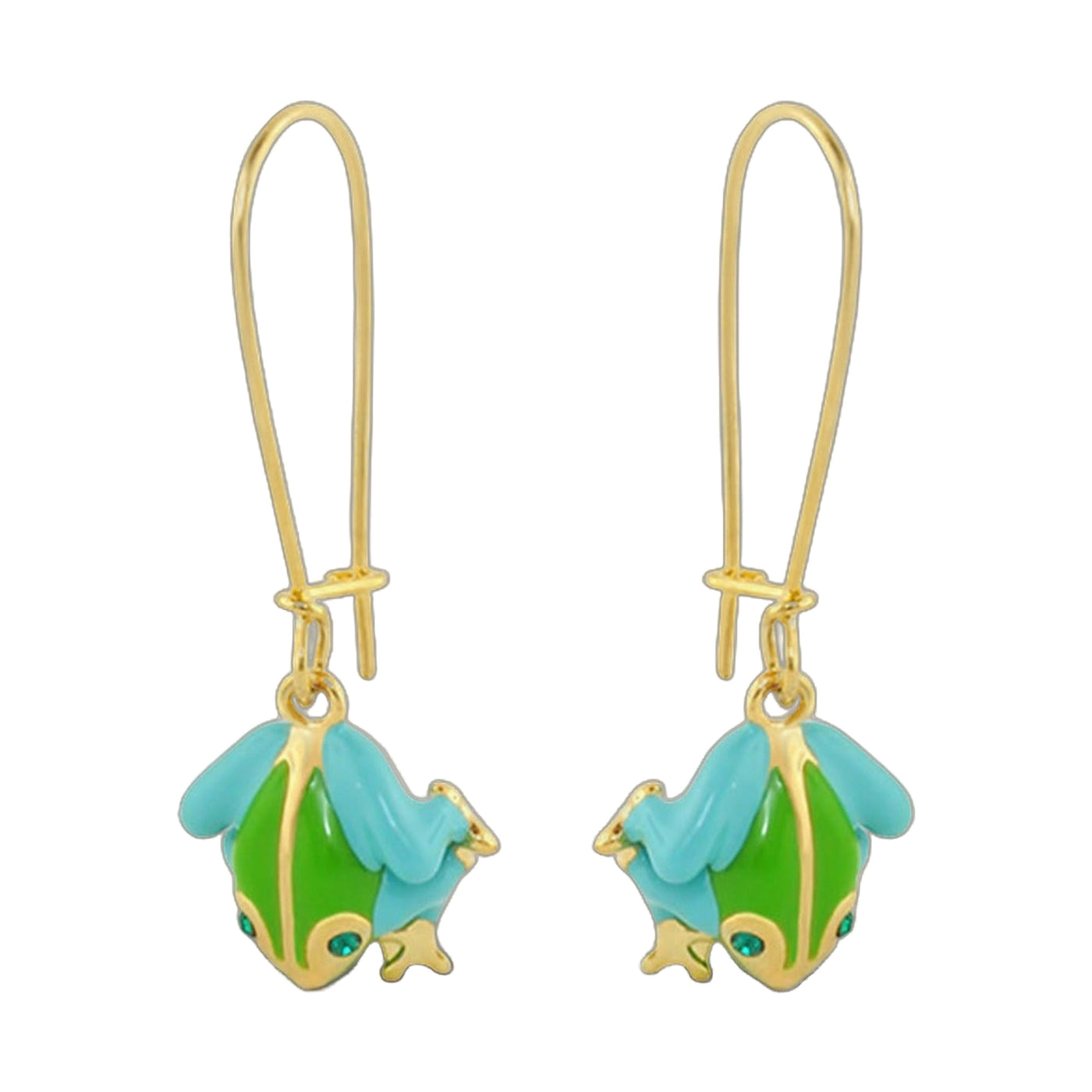 Dream Garden Frog Earrings
