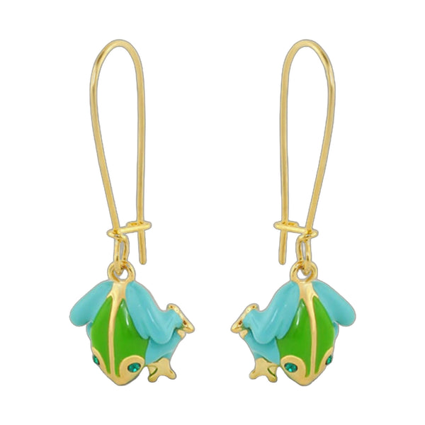 Dream Garden Frog Earrings
