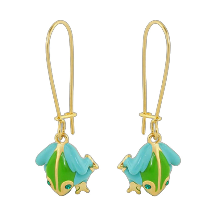 Dream Garden Frog Earrings