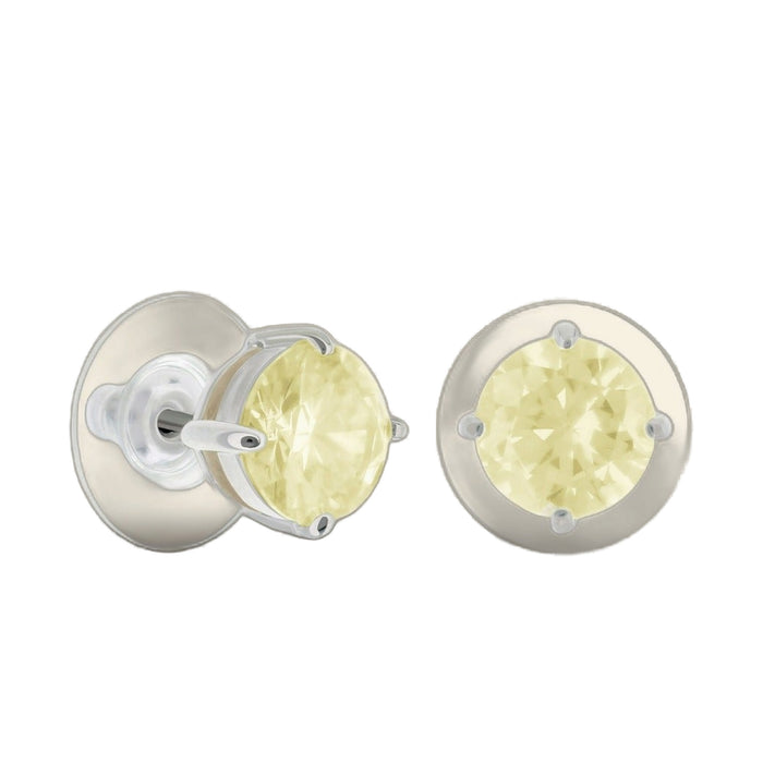 925 Stud Earrings 2 Ct