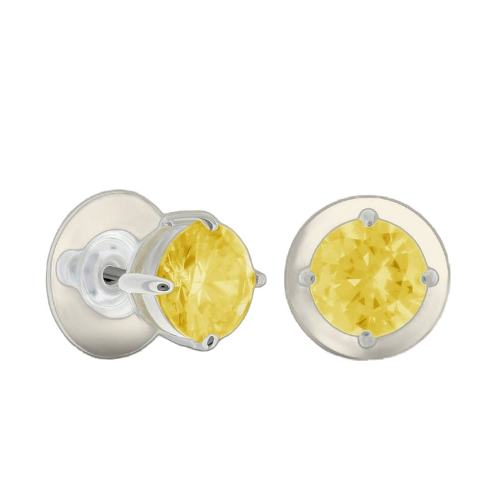 925 Stud Earrings 2 Ct