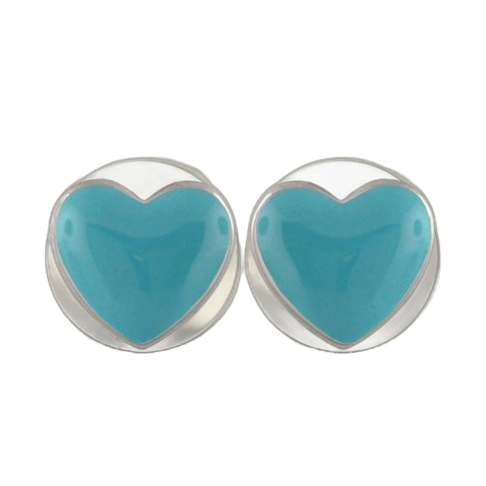 Heart Enamel Earrings
