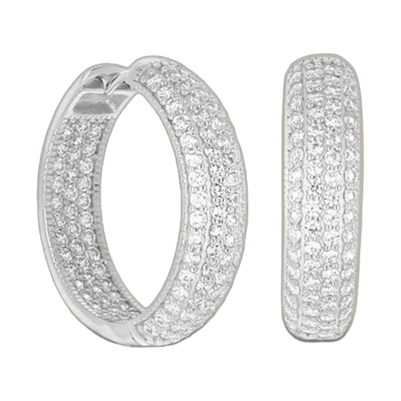 Glamour Pave .925 Earring
