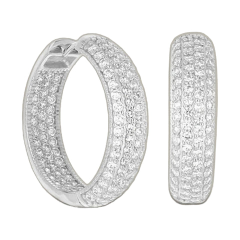 Glamour Pave .925 Earring