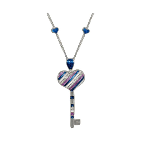 Key heart necklace