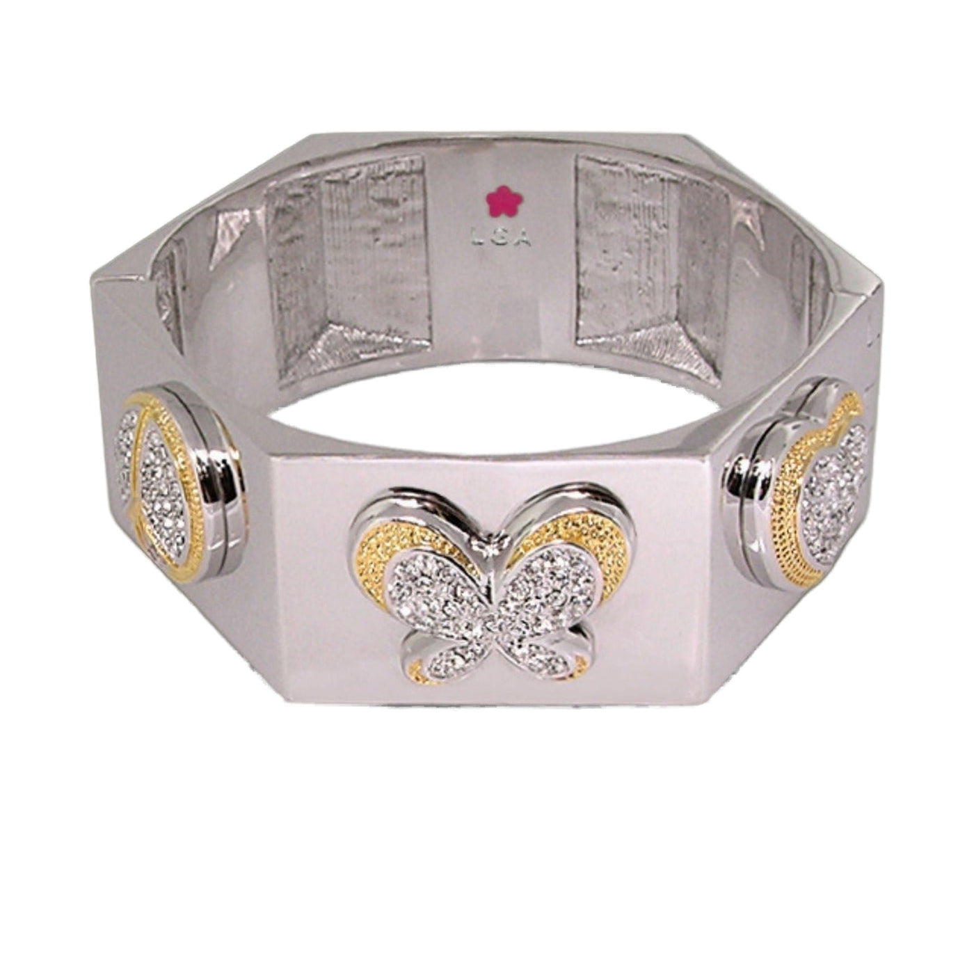 Hexagonal Duo Tone Bangle