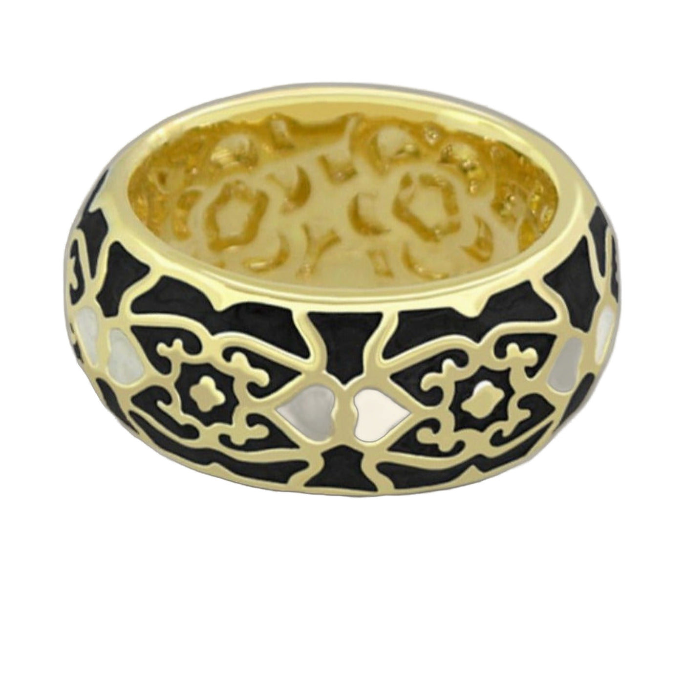 Hidden Hearts 18K Gold-Plated Band Ring