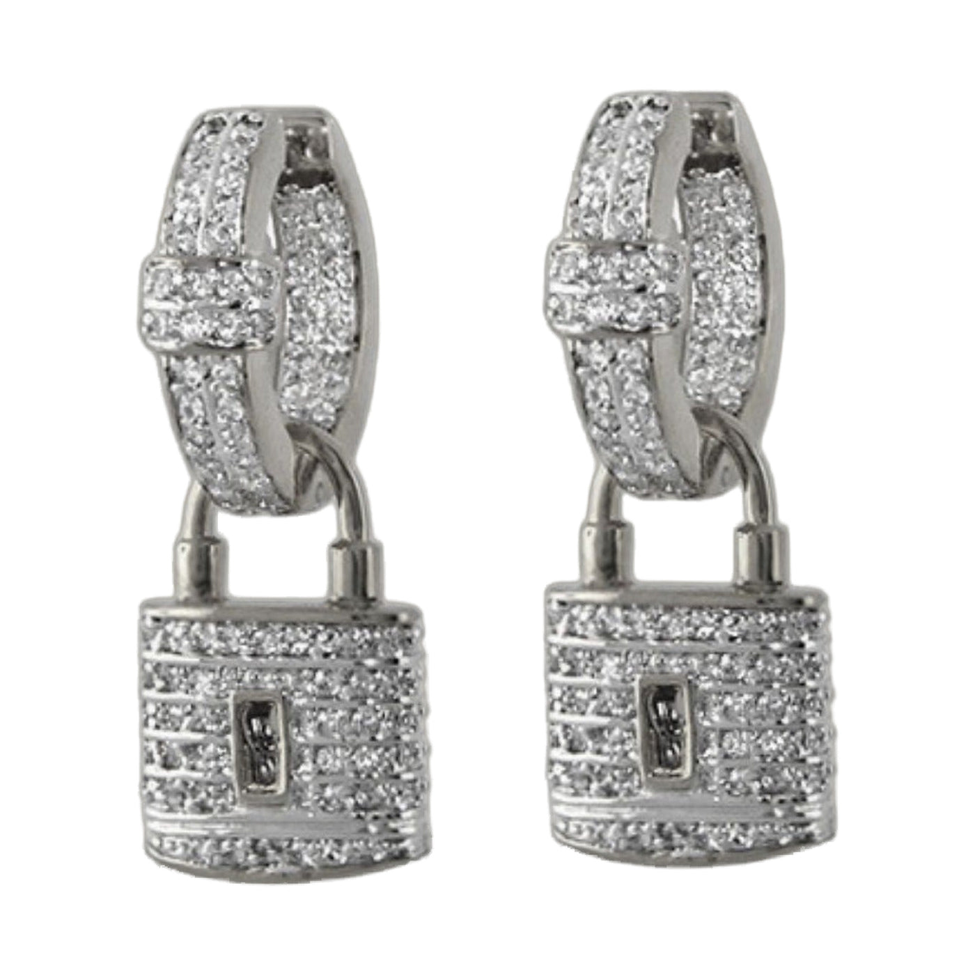 Hoope earring with hanging luck