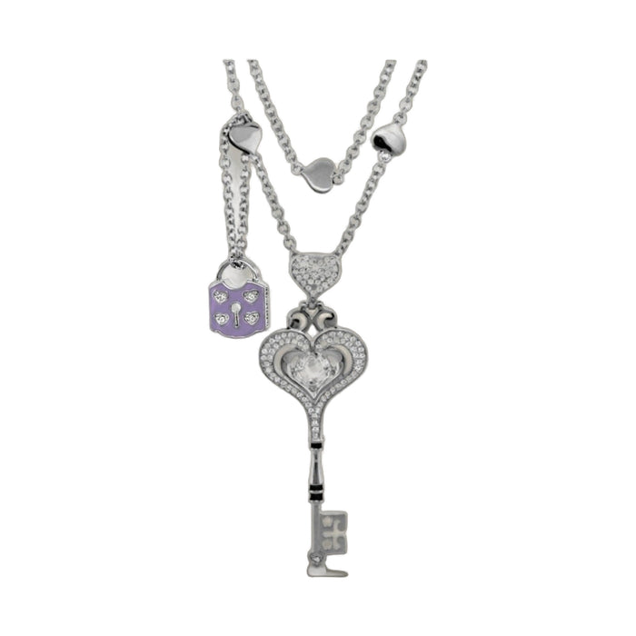 Key heart necklace