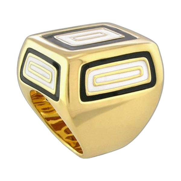 Modern Art cocktail ring