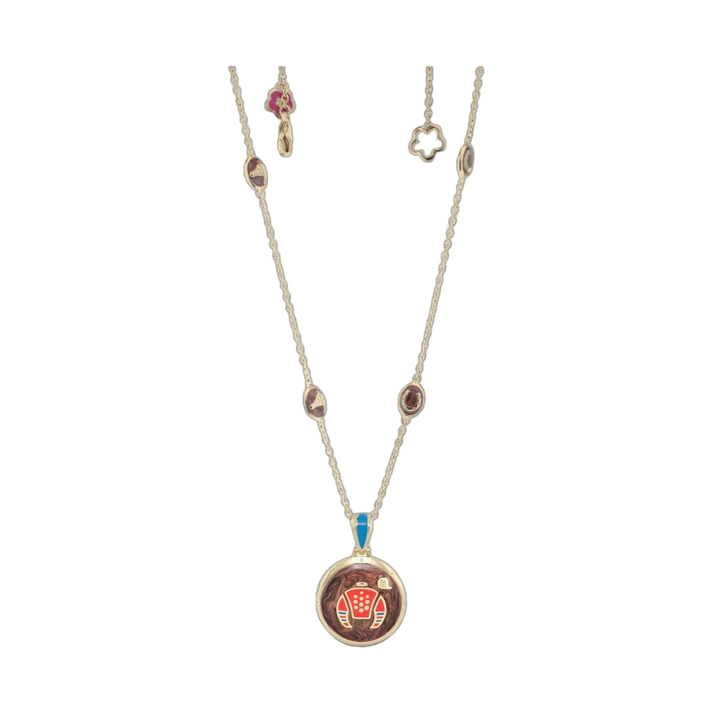 Equestrian Enamel Necklace