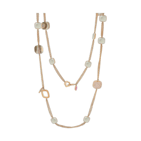 Stripes of Pave Necklace