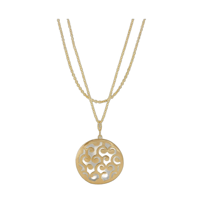 Stamped with Love Swirl Necklace