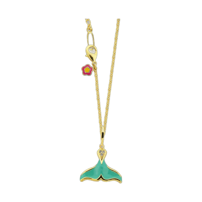 Eau Sea Whale Tail Pendant Necklace