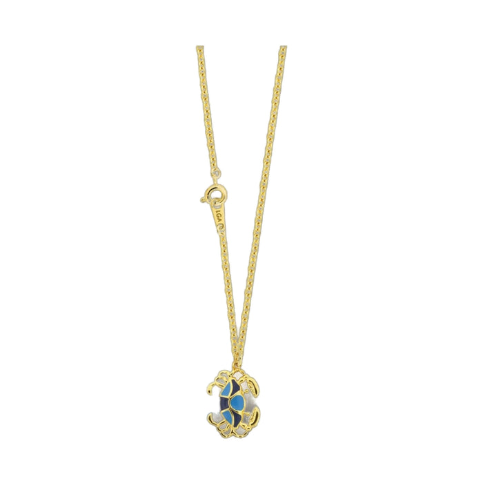 Bluecrab Pendant With Necklace