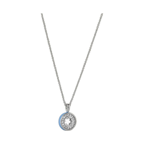 Open Arms Pave Flower Necklace