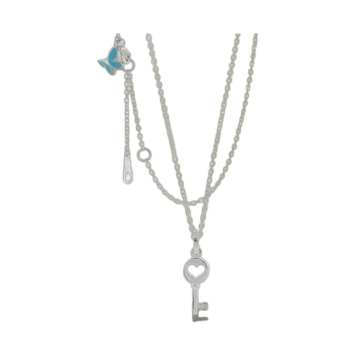 Sydney Leigh Heart Key Necklace & Earrings Set
