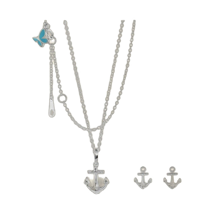 Sydney Leigh Anchor Necklace & Earrings Set
