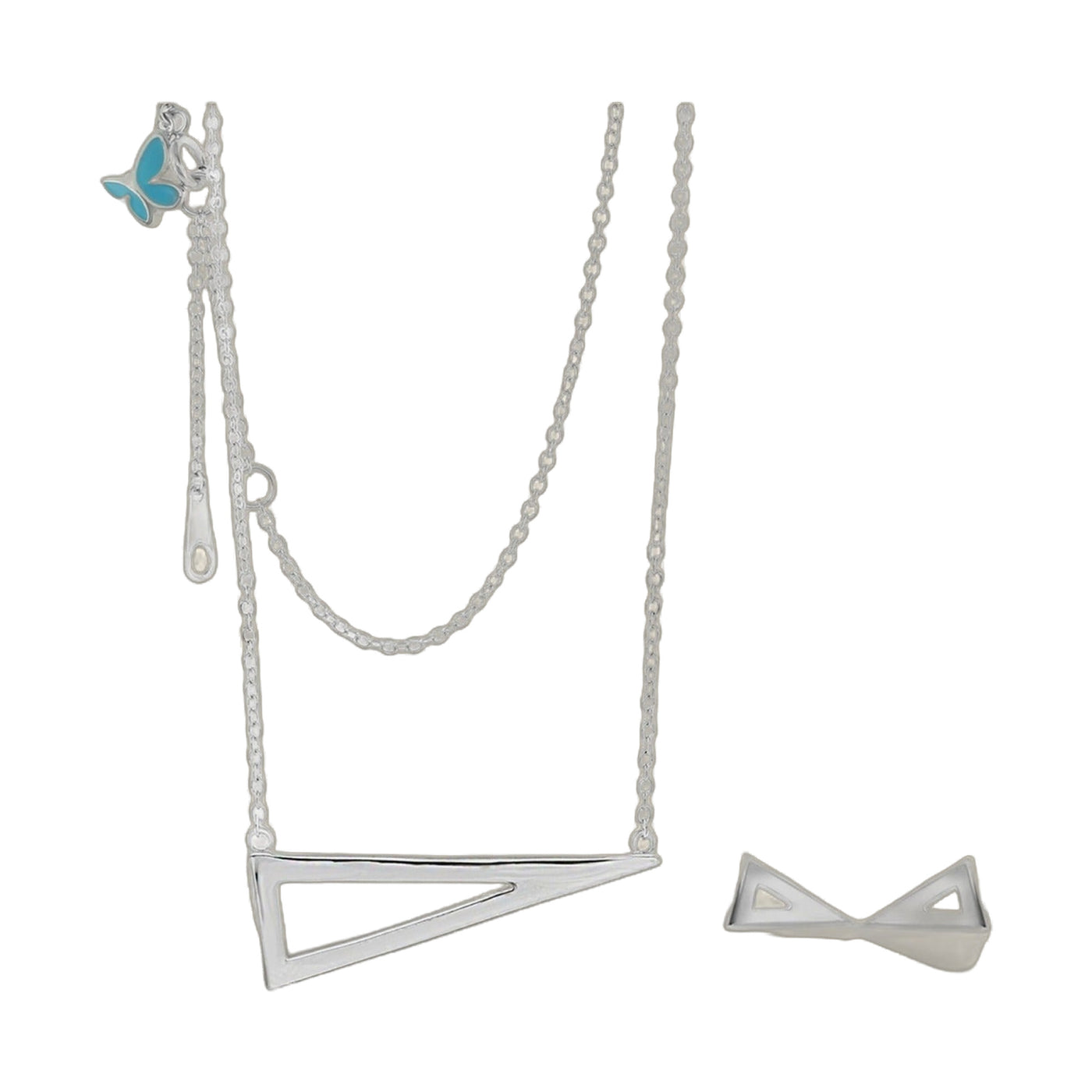 Sydney Leigh Triangle Necklace & Earrings Set