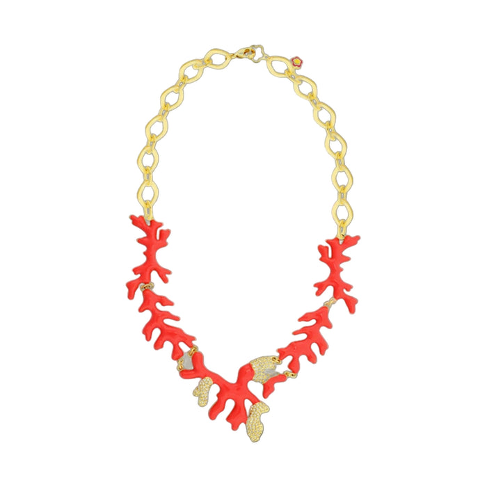 Pretty Little Things Coral Necklace