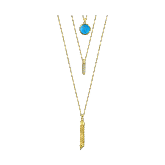 Delicato Triple Chain Necklace