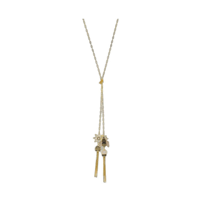 Yellow Bumble Bee Necklace