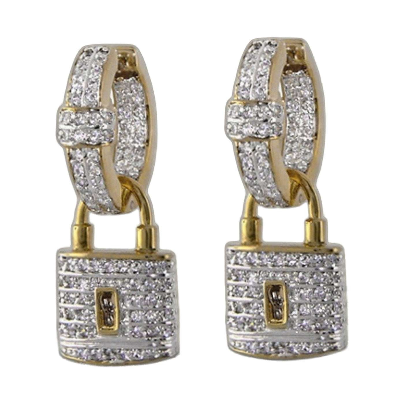 Hoope earring with hanging luck