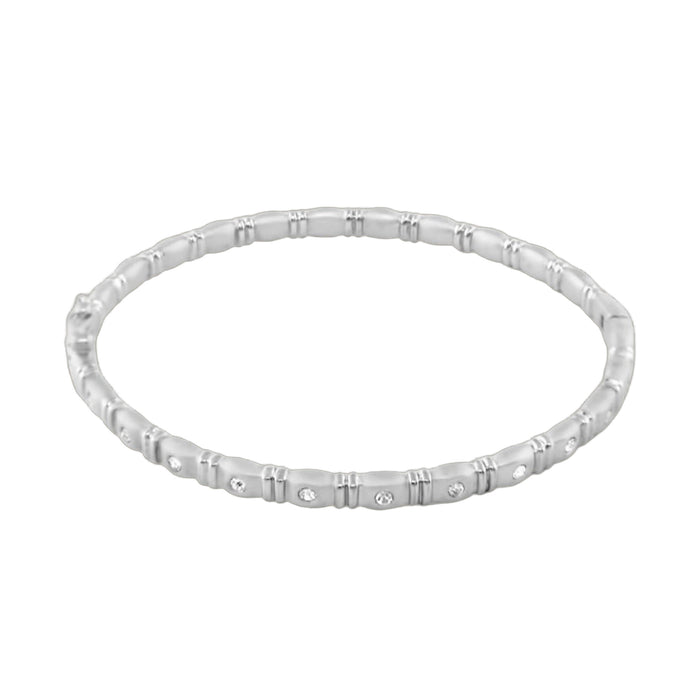 Axis LGA Rhodium Stackable Bracelet