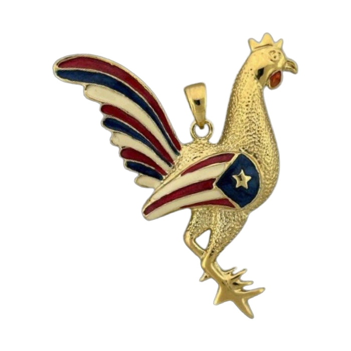 Puerto Rico Rooster Charm Pendant
