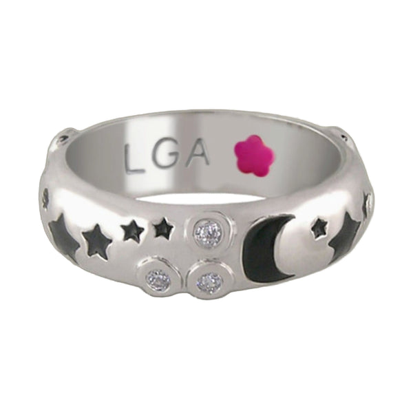 Stars of Night Stackable Ring