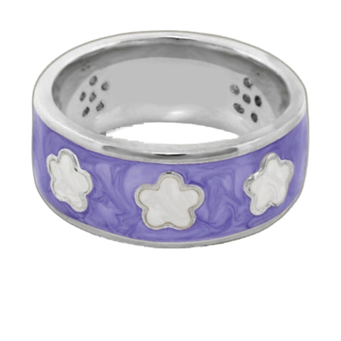 Daisy Love Band Ring — Three Flowers